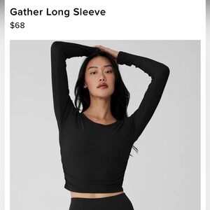Alo Gather Long Sleeve size S (black)